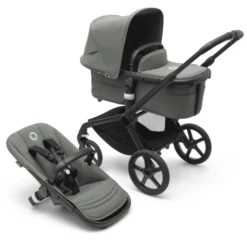 Bugaboo Combi Kinderwagen Fox 5 Met Toebehoren Black / Forest Green -Kinderwagen Winkel bugaboo combi kinderwagen fox 5 met toebehoren black forest green a416758 2