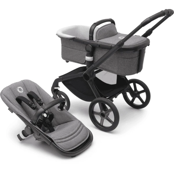 Bugaboo Kinderwagen Fox 5 Basis Black /Grey Melange 3 Bugaboo Kinderwagen Fox 5 Basis Black /Grey Melange