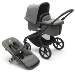 Bugaboo Kinderwagen Fox 5 Met Reiswieg En Zitje Black / Forest Green