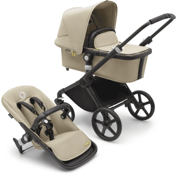 Bugaboo Kinderwagen Fox Cub Met Reiswieg En Zitje Black /Desert Beige 3 Bugaboo Kinderwagen Fox Cub Met Reiswieg En Zitje Black /Desert Beige