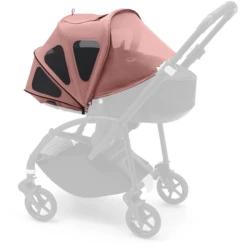 Bugaboo Zonnedak Met Ventilatie Breezy Bee Morning Pink -Kinderwagen Winkel bugaboo zonnedak met ventilatie breezy bee morning pink a342157 3