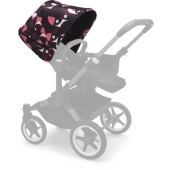 Bugaboo Zonnekap Donkey 5 Roze/Rode Speciale Editie -Kinderwagen Winkel bugaboo zonnekap donkey 5 roze rode speciale editie a387538 1