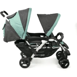 CHIC 4 BABY Duowagen DUO Melange Mint -Kinderwagen Winkel chic 4 baby duowagen duo melange mint a259649 2