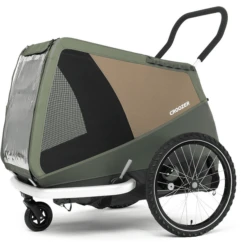 CROOZER Hondenfietskar Dog Mikke Moss Green Inclusief Hondenbed Asfalt Grijs -Kinderwagen Winkel croozer hondenfietskar dog mikke moss green inclusief hondenbed asfalt grijs a399294 3