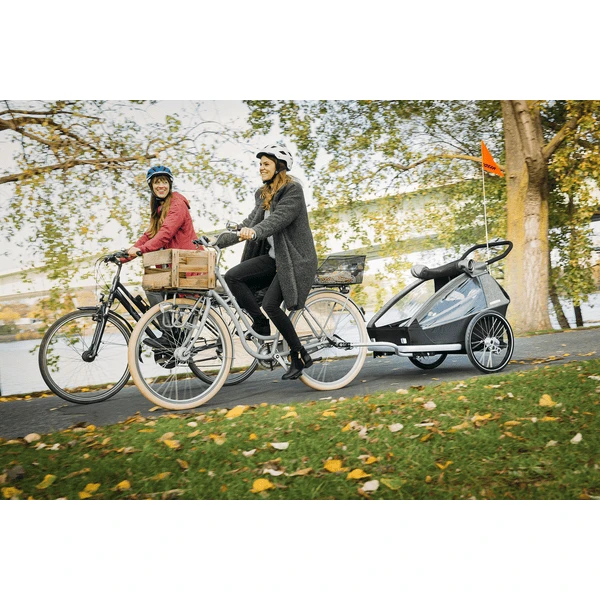 CROOZER Kid Keeke 1 Fietskar Stone Grijs Inclusief Joggerset 4 CROOZER Kid Keeke 1 Fietskar Stone Grijs Inclusief Joggerset - Afbeelding 2