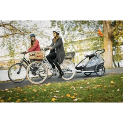 CROOZER Kid Keeke 2 Kinderfietskar Stone Grijs Inclusief Joggerset -Kinderwagen Winkel croozer kid keeke 2 kinderfietskar stone grijs inclusief joggerset a415479 1