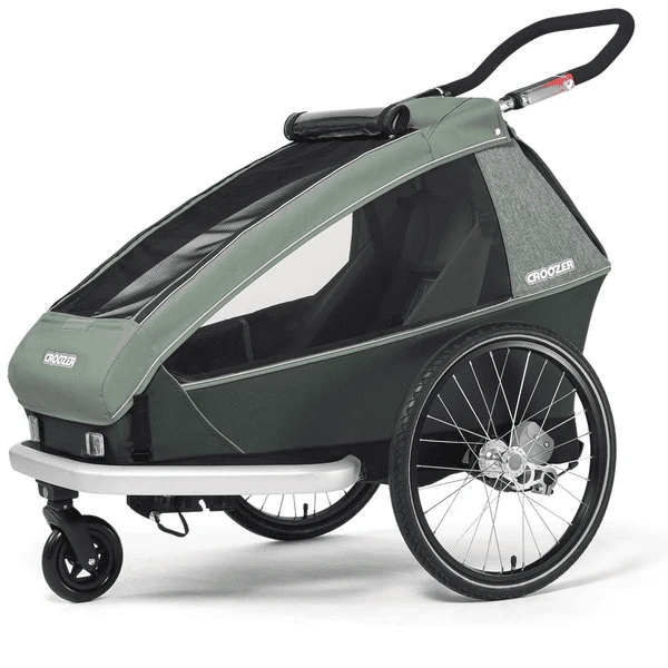 CROOZER Kid Vaaya 1 Jungle Fietskar Green Inclusief Voetruimte Bescherming Lade 7 CROOZER Kid Vaaya 1 Jungle Fietskar Green Inclusief Voetruimte Bescherming Lade - Afbeelding 5