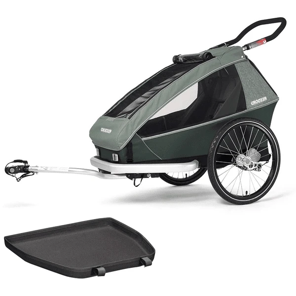 CROOZER Kid Vaaya 1 Jungle Fietskar Green Inclusief Voetruimte Bescherming Lade 3 CROOZER Kid Vaaya 1 Jungle Fietskar Green Inclusief Voetruimte Bescherming Lade