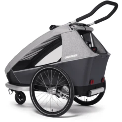 CROOZER Kinderfietskar Kid Keeke 1 Stone Grijs 10 CROOZER Kinderfietskar Kid Keeke 1 Stone Grijs -Kinderwagen Winkel croozer kinderfietskar kid keeke 1 stone grijs a288746 3