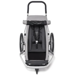 CROOZER Kinderfietskar Kid Keeke 1 Stone Grijs 11 CROOZER Kinderfietskar Kid Keeke 1 Stone Grijs -Kinderwagen Winkel croozer kinderfietskar kid keeke 1 stone grijs a288746 4