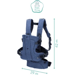 Fillikid Draagzak Walk Melange-marine 10 Fillikid Draagzak Walk Melange-marine -Kinderwagen Winkel fillikid draagzak walk melange marine a195475 3