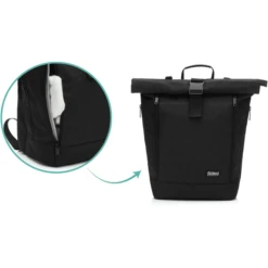 Fillikid Luier Rugzak Dublin Zwart 11 Fillikid Luier Rugzak Dublin Zwart -Kinderwagen Winkel fillikid luier rugzak dublin zwart a317961 4