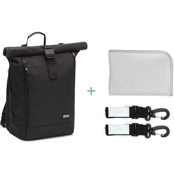 Fillikid Luier Rugzak Dublin Zwart 3 Fillikid Luier Rugzak Dublin Zwart