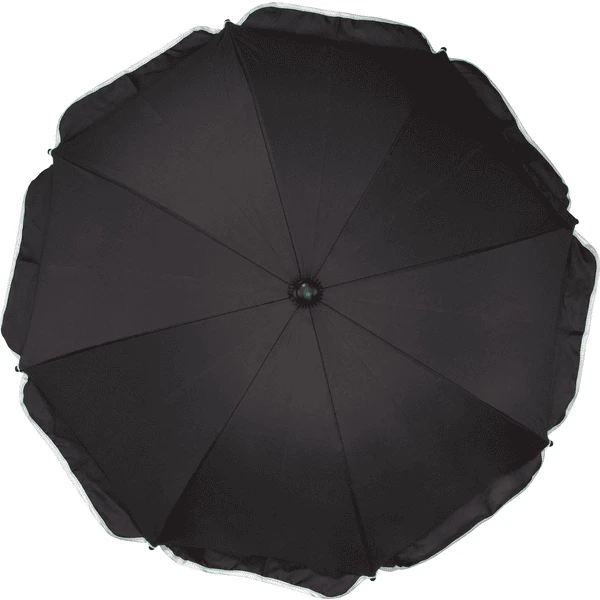 Fillikid Parasol Met Ovale Onderkant, Zwart 4 Fillikid Parasol Met Ovale Onderkant, Zwart - Afbeelding 2