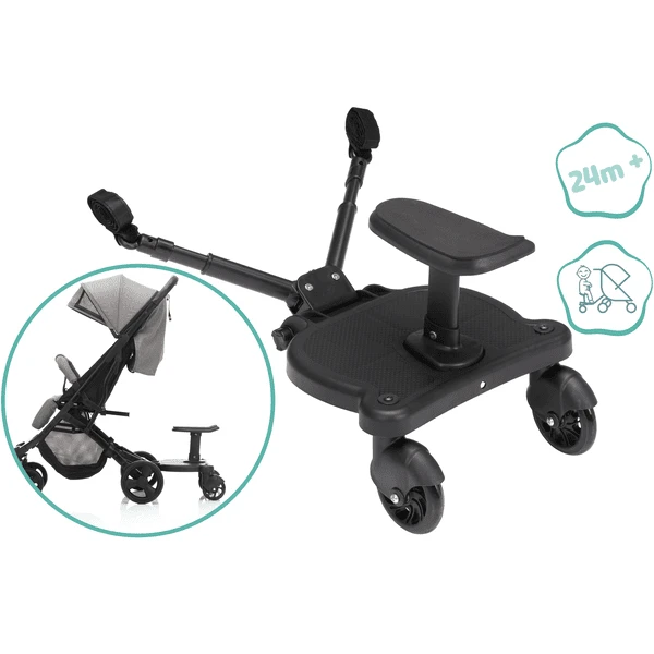 Fillikid Rijdplank Basic Inclusief Zitje Zwart 4 Fillikid Rijdplank Basic Inclusief Zitje Zwart - Afbeelding 2