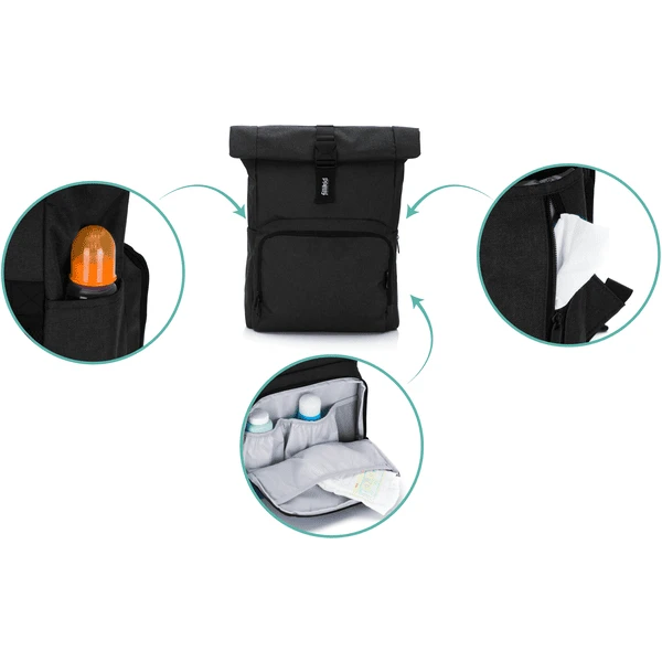 Fillikid Verander Rugzak Tokyo Zwart 5 Fillikid Verander Rugzak Tokyo Zwart - Afbeelding 3