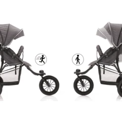 Fillikid Wandelwagen Jogger Donkergrijs Gemêleerd -Kinderwagen Winkel fillikid wandelwagen jogger donkergrijs gemeleerd a299726 2