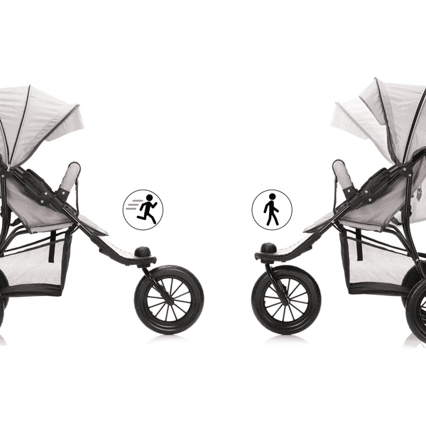 Fillikid Wandelwagen Jogger Licht Grijs Gemêleerd 5 Fillikid Wandelwagen Jogger Licht Grijs Gemêleerd - Afbeelding 3