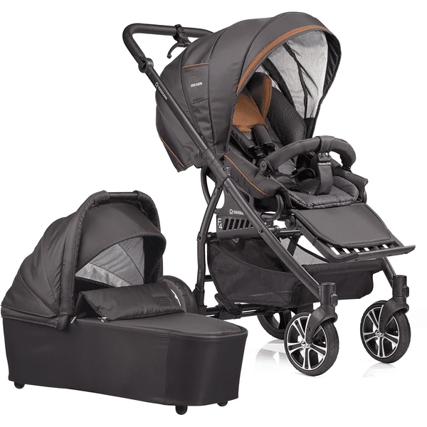 GESSLEIN Combi Kinderwagen F4 Air+, Bruin / Patroon 3 GESSLEIN Combi Kinderwagen F4 Air+, Bruin / Patroon