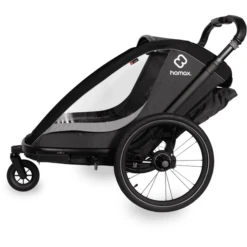 Hamax Kinderfietskar Cocoon Met Verstelbare Slaapstand Grijs/ Black -Kinderwagen Winkel hamax kinderfietskar cocoon met verstelbare slaapstand grijs black a415135 4