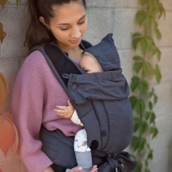 Hoppediz Draagzak Bondolino Plus Jacquard One Size London Grijs-zwart -Kinderwagen Winkel hoppediz draagzak bondolino plus jacquard one size london grijs zwart a272714 3