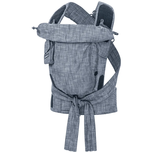 Hoppediz Draagzak Bondolino Plus Popeline One Size Denim 4 Hoppediz Draagzak Bondolino Plus Popeline One Size Denim - Afbeelding 2