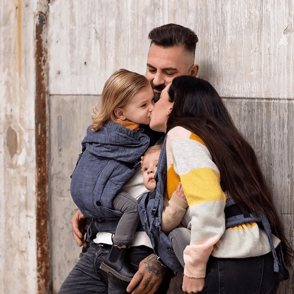 Hoppediz Draagzak Bondolino Plus Popeline One Size Denim 5 Hoppediz Draagzak Bondolino Plus Popeline One Size Denim - Afbeelding 3