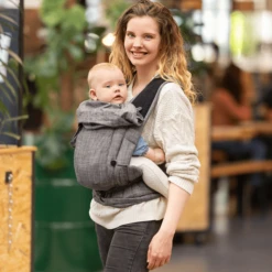 Hoppediz Draagzak Bondolino Plus Popeline One Size Denim Zwart -Kinderwagen Winkel hoppediz draagzak bondolino plus popeline one size denim zwart a272717 2