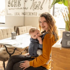 Hoppediz Draagzak Bondolino Plus Popeline One Size Denim Zwart -Kinderwagen Winkel hoppediz draagzak bondolino plus popeline one size denim zwart a272717 4