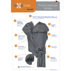 Hoppediz Draagzak Hop-Tye Buckle Kaapstad -Kinderwagen Winkel hoppediz draagzak hop tye buckle kaapstad a272633 3