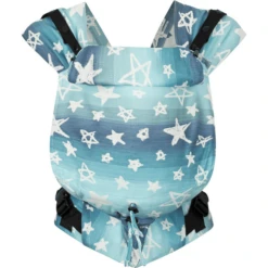 Hoppediz Pasgeboren Babydrager Primeo Jacquard Singapore Blue