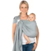 Hoppediz Ring-Sling Draagdoek Ultralight Hamburg Graphit -Kinderwagen Winkel hoppediz ring sling draagdoek ultralight hamburg graphit a272670