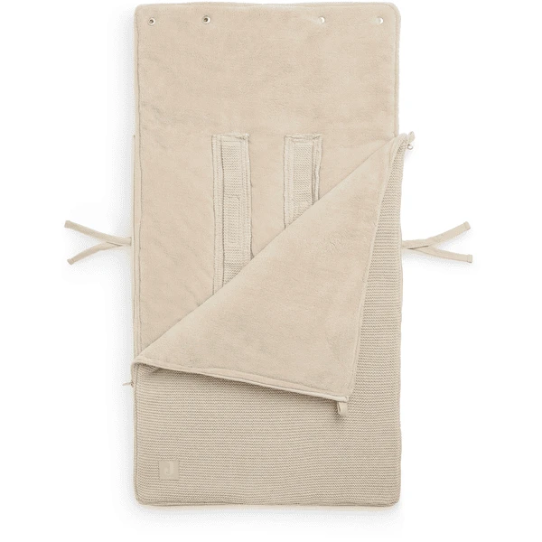 Jollein Voetenzak Basic Gebreid Nougat 5 Jollein Voetenzak Basic Gebreid Nougat - Afbeelding 3