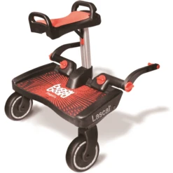 Lascal Buggy Board Maxi+ Met Zitje, Rood -Kinderwagen Winkel lascal buggy board maxi met zitje rood a257970 3