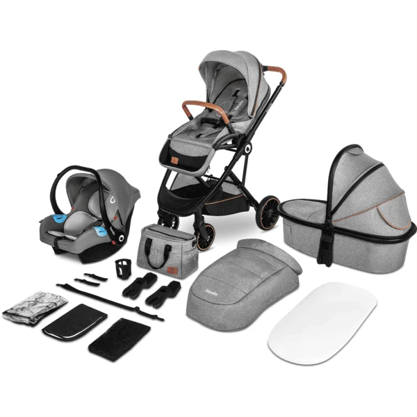 Lionelo Kinderwagen Riya 3 In 1 Grijs Stone 3 Lionelo Kinderwagen Riya 3 In 1 Grijs Stone