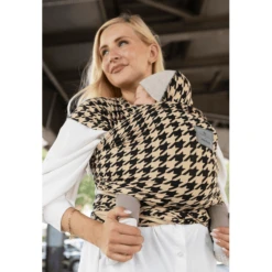 Manduca Draagdoek Sling Van Bellybutton Pepita Black -Kinderwagen Winkel manduca draagdoek sling van bellybutton pepita black a389663 4