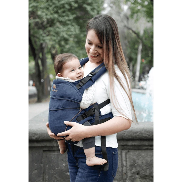 Manduca Draagzak XT Cotton Denimblue-Toffee 4 Manduca Draagzak XT Cotton Denimblue-Toffee - Afbeelding 2