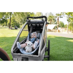 Qeridoo ® Babyzitje Donkergrijs Voor Kinderfietskarren -Kinderwagen Winkel qeridoo babyzitje donkergrijs voor kinderfietskarren a304859 3