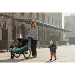 Qeridoo ® Sportrex 2 Kinderfietskar Limited Edition Mineral Blue -Kinderwagen Winkel qeridoo sportrex 2 kinderfietskar limited edition mineral blue a412099 2