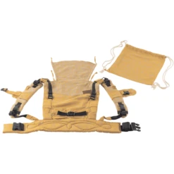 SCHMUSEWOLKE Draagzak Comfort Maxi Botanical Golden Linnen -Kinderwagen Winkel schmusewolke draagzak comfort maxi botanical golden linnen a375430 4