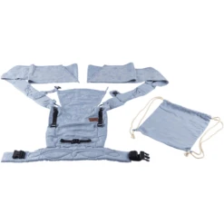 SCHMUSEWOLKE Draagzak Half Buckle Fleur Provence Linnen -Kinderwagen Winkel schmusewolke draagzak half buckle fleur provence linnen a371897 3