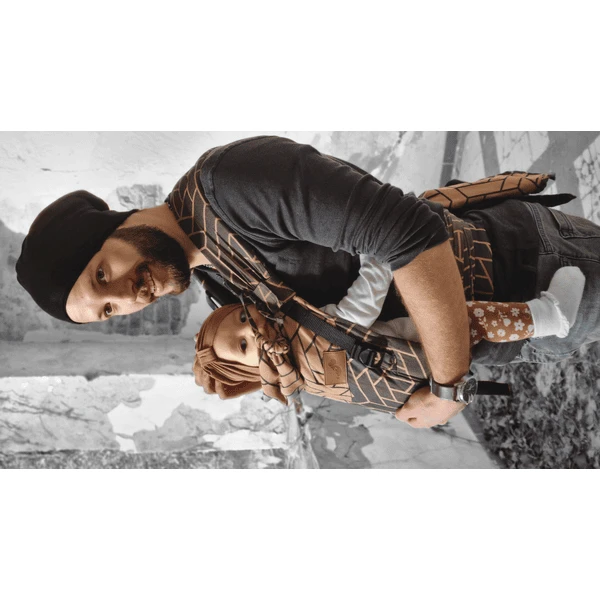 SCHMUSEWOLKE Draagzak Half- Buckle Maxi Graphic Copper Modal 4 SCHMUSEWOLKE Draagzak Half- Buckle Maxi Graphic Copper Modal - Afbeelding 2