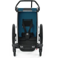 THULE Kinderfietskar Chariot Cross 1 Majolica Blauw -Kinderwagen Winkel thule kinderfietskar chariot cross 1 majolica blauw a305454 2
