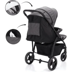 Fillikid Vulling Buggy D River Donkergrijs Gemêleerd -Kinderwagen Winkel vulling buggy d river donkergrijs gemeleerd a291691 3